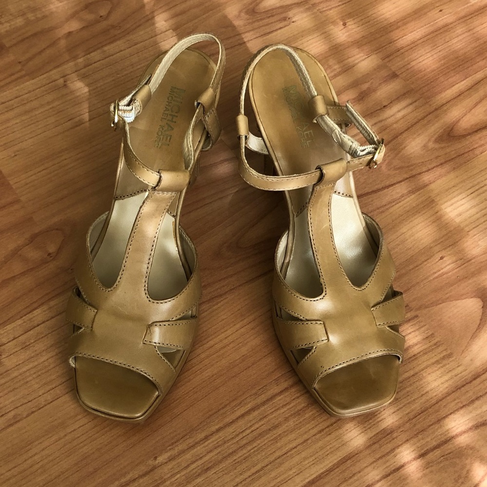 Michael Kors open toe high heels, size 7.5